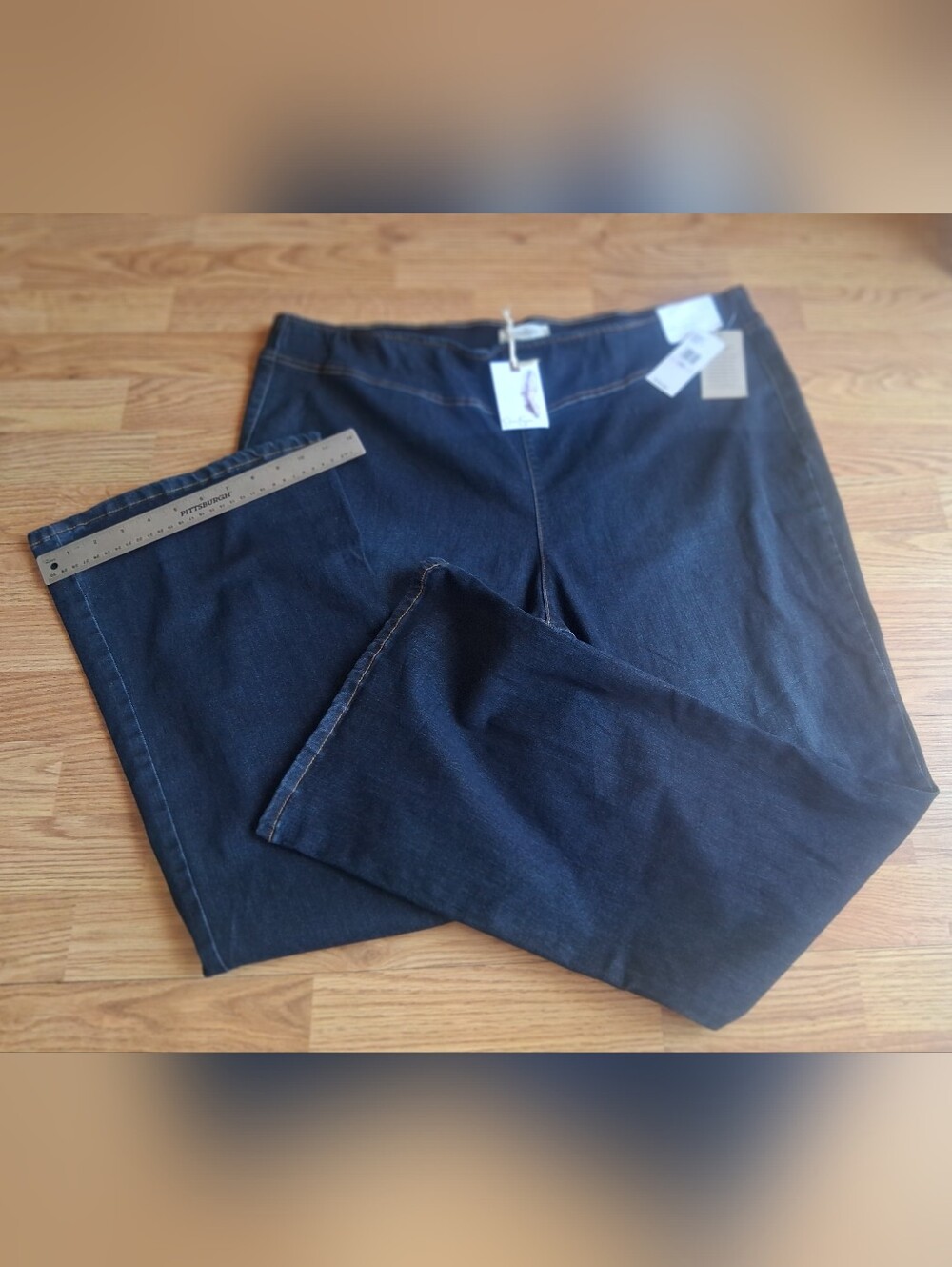 NWT Womens Blue Jeans By Jessica Simpson, Pull On Flare, Sz 22W. MSRP $79.50